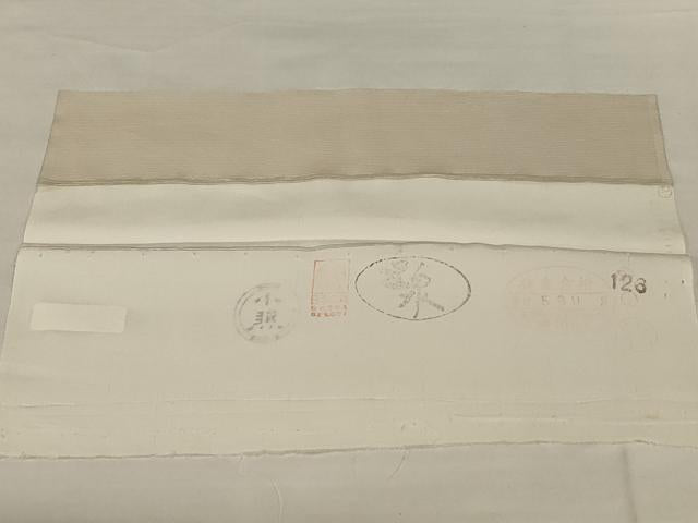 平和屋着物*夏物 訪問着 絽 蔦の葉文 金彩 五泉 反端付き 正絹 逸品 未使用 AABJ3325jd