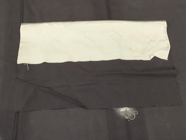 平和屋着物*夏物 小紋 絽 草花文 蛍暈し 五泉 反端付き 正絹 逸品 AABJ3326jd