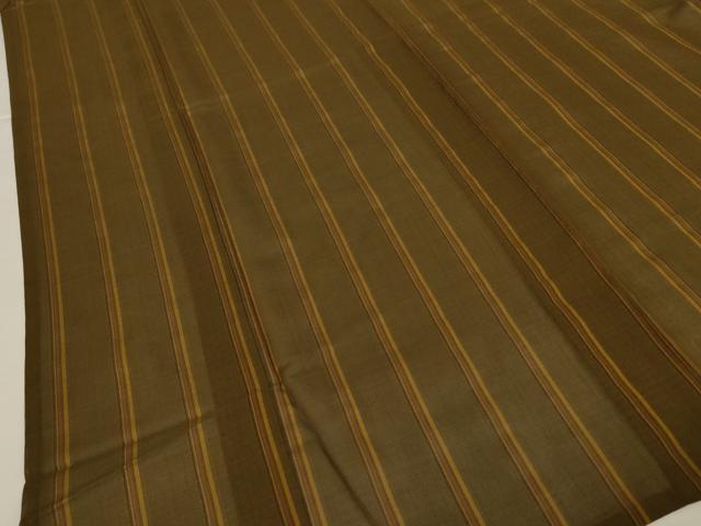 平和屋着物*夏物 本場黄八丈 夏黄八 縞 正絹 逸品 AABJ3329jd