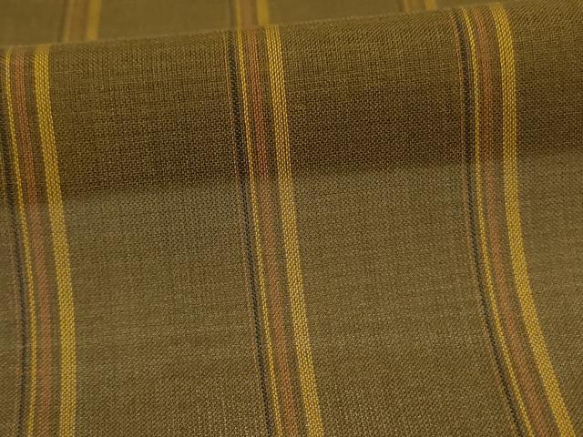 平和屋着物*夏物 本場黄八丈 夏黄八 縞 正絹 逸品 AABJ3329jd