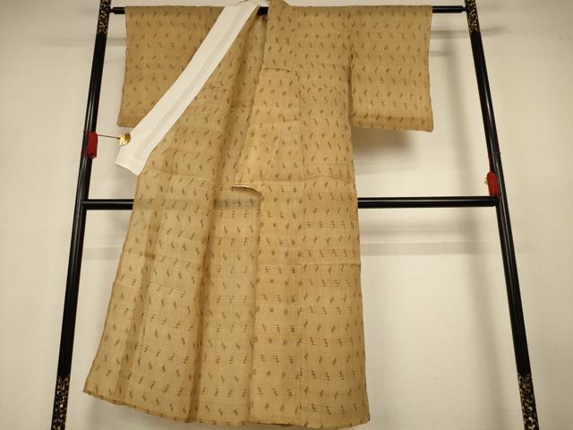 平和屋着物*夏物 芭蕉布 絣文 手積み芭蕉糸100% 逸品 AABJ3337jd
