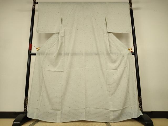 平和屋着物*夏物 小紋 絽縮緬 霞文 洗える着物 AABJ3371jd