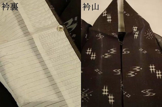 平和屋着物*夏物 本場琉球絣 夏琉球 正絹 逸品 AABJ3416jd