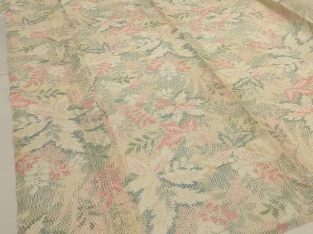平和屋着物*夏物 本場大島紬 夏大島 草花文 正絹 逸品 AABJ3423jd