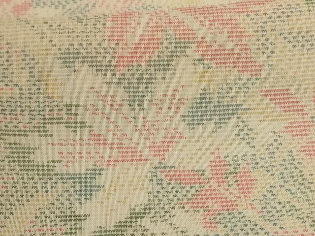 平和屋着物*夏物 本場大島紬 夏大島 草花文 正絹 逸品 AABJ3423jd