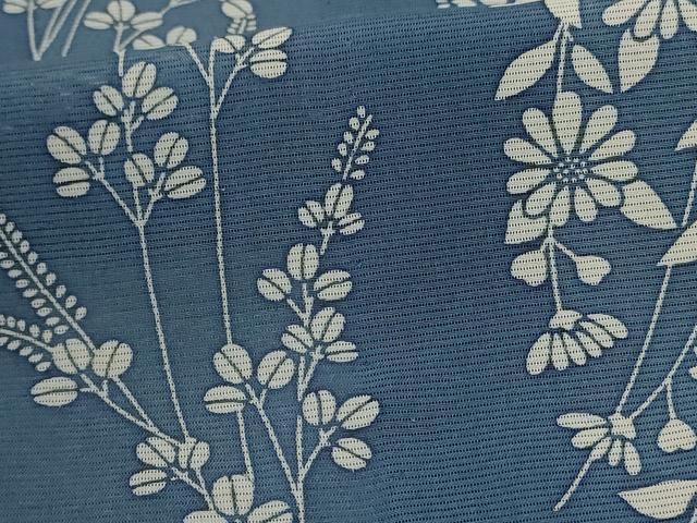 平和屋着物*夏物 小紋 絽 草花間道 正絹 逸品 AABJ3424jd
