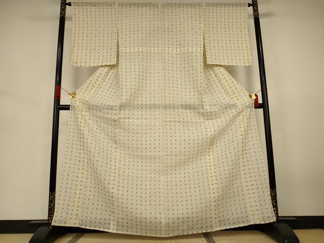 平和屋着物*夏物 小紋 紗 絣文 正絹 逸品 AABJ3429jd