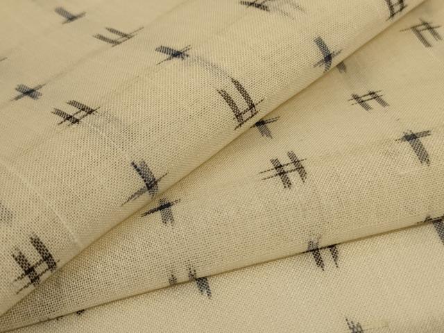 平和屋着物*夏物 小紋 紗 絣文 正絹 逸品 AABJ3429jd