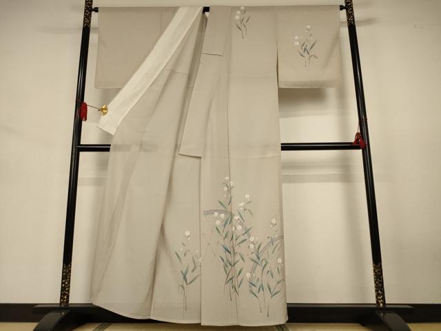 平和屋着物*夏物 訪問着 絽 草花文 正絹 逸品 AABJ3431jd