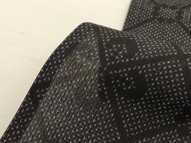 平和屋着物*夏物 本場大島紬 夏大島 花菱文 正絹 逸品 AABJ3432jd