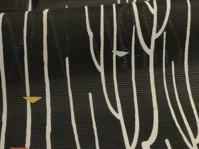 平和屋着物*夏物 洗える最高級着物 <英>はなぶさ謹製 訪問着 絽 枝葉文 洗える着物 AABJ3438jd