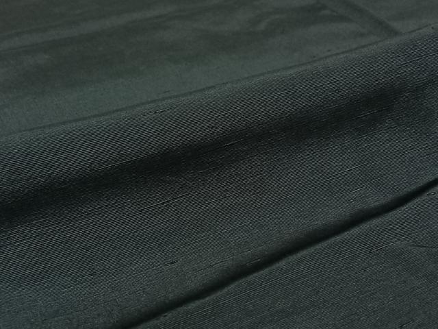 平和屋着物▽男性 紬 単衣 鉄御納戸色 正絹 逸品 AABJ3451jh