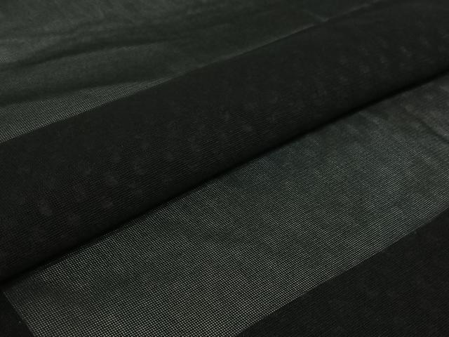 平和屋着物▽羽織 スリーシーズン 春夏秋 塵除け 黒地 正絹 逸品 AABJ3455jh