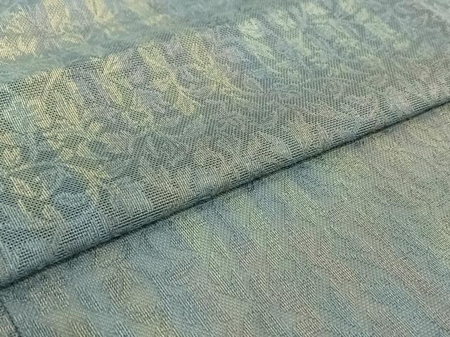平和屋着物▽道中着 スリーシーズン 春夏秋 塵除け 草花文 ロング丈 正絹 逸品 AABJ3462jh