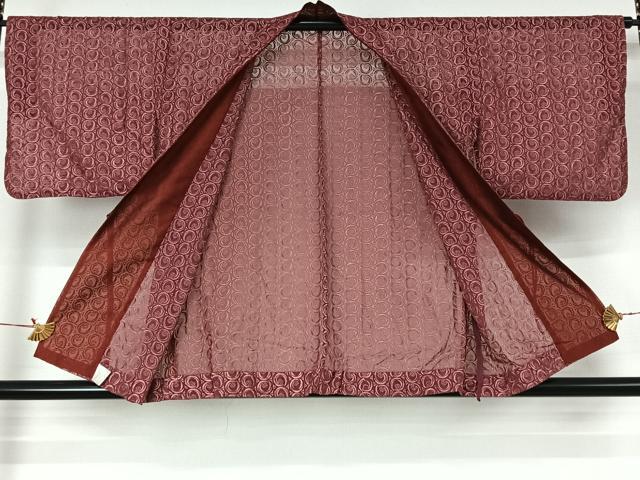 平和屋着物▽道中着 スリーシーズン 春夏秋 塵除け 幾何学文様 AABJ3468jh