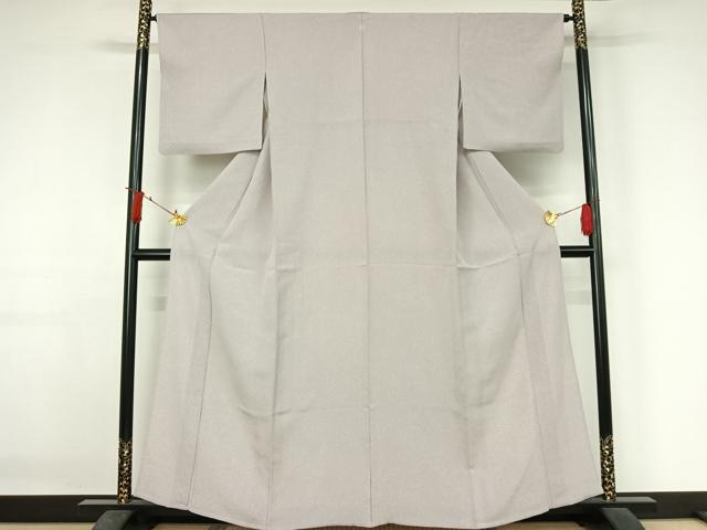 平和屋着物▽上質な小紋 単衣 霞文 正絹 逸品 AABJ3487jh