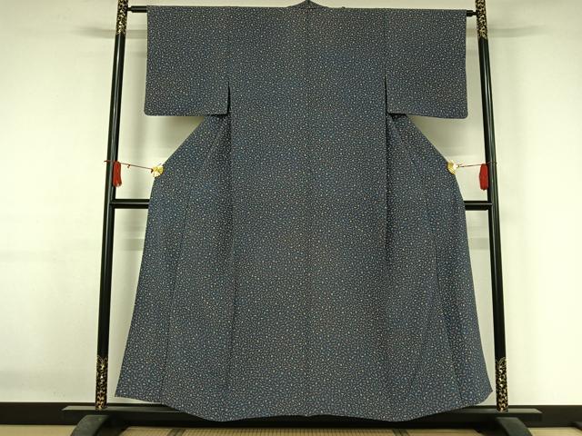 平和屋着物▽上質な小紋 単衣 成り物 正絹 逸品 AABJ3492jh