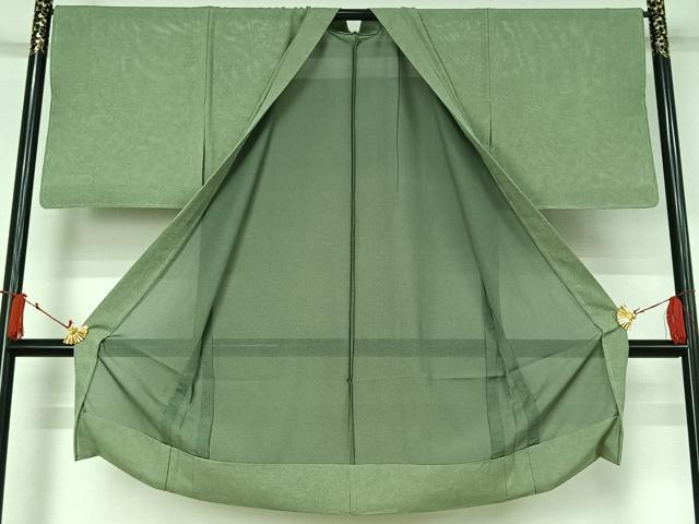 平和屋着物▽長羽織 スリーシーズン 春夏秋 塵除け 墨流し文様 反端付き 正絹 逸品 AABJ3499jh