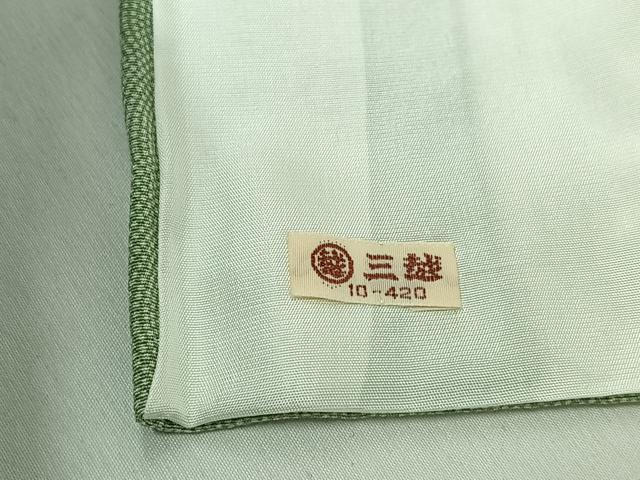平和屋着物▽人間国宝 小宮康孝 色留袖 江戸小紋 単衣 草花文 三越扱い 反端付き 正絹 逸品 AABJ3518jh