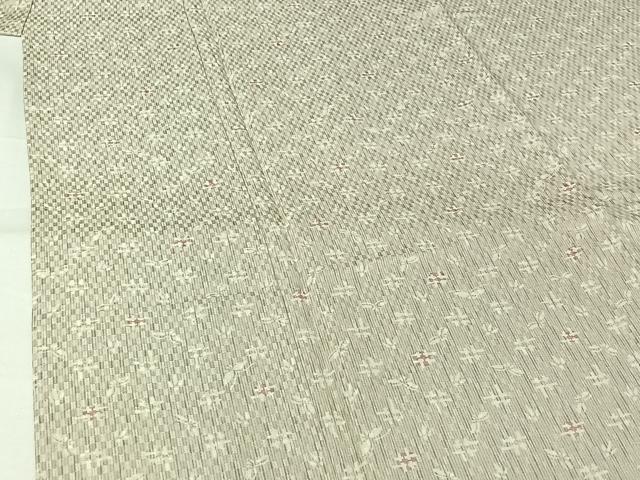 平和屋着物▽上質な小紋 単衣 幾何学文様 高島屋扱い 正絹 逸品 AABJ3538jh