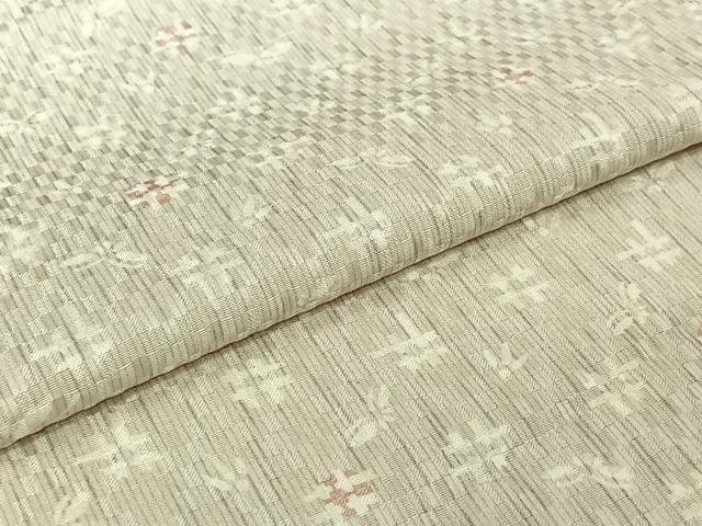平和屋着物▽上質な小紋 単衣 幾何学文様 高島屋扱い 正絹 逸品 AABJ3538jh
