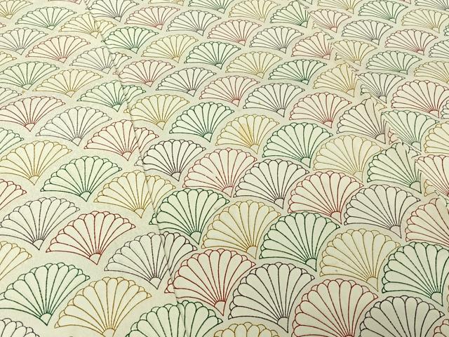 平和屋着物▽訪問着 単衣 青海波花文 正絹 逸品 AABJ3560jh