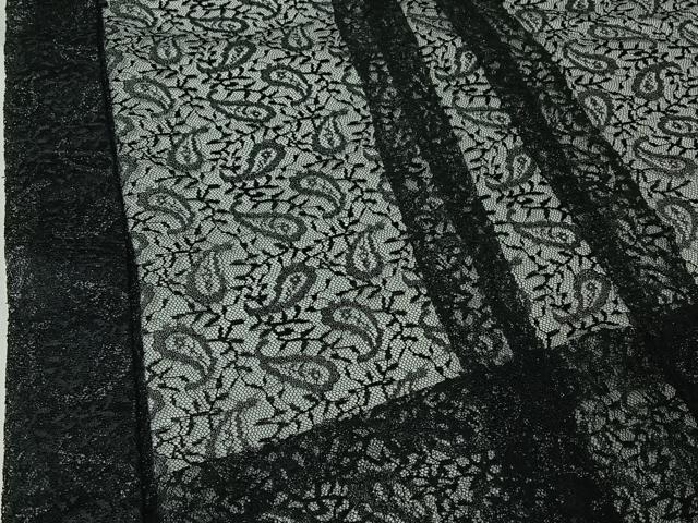 平和屋着物▽羽織 スリーシーズン 春夏秋 塵除け 総レース 草花文 銀通し地 洗える着物 AABJ3584jh