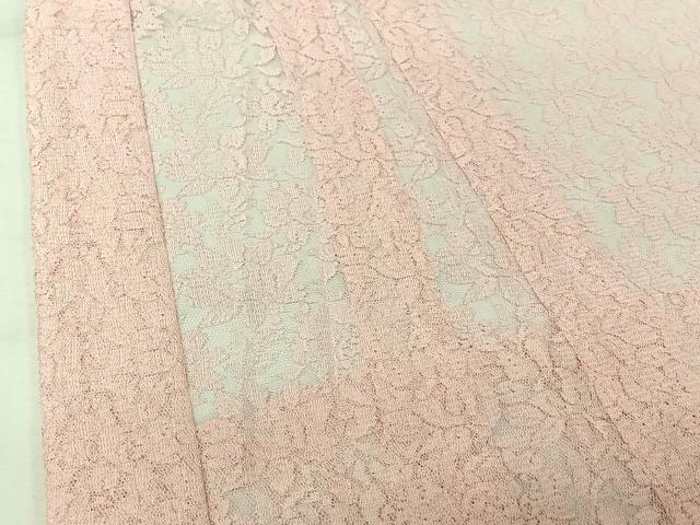 平和屋着物▽羽織 スリーシーズン 春夏秋 塵除け 総レース 草花文 銀糸 洗える着物 未使用 AABJ3587jh