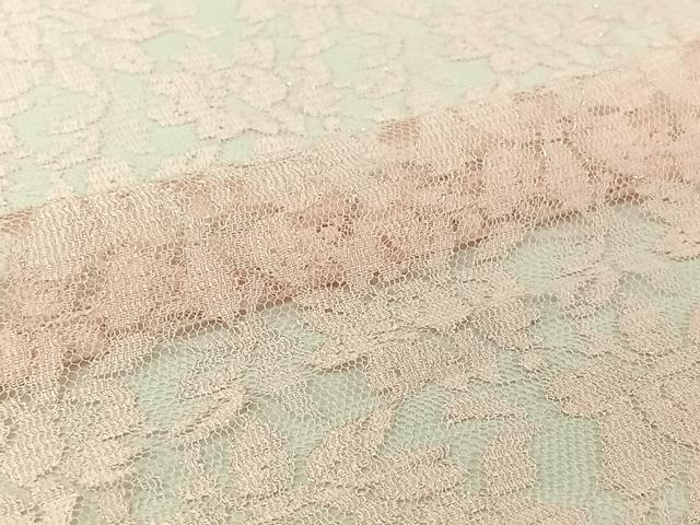 平和屋着物▽羽織 スリーシーズン 春夏秋 塵除け 総レース 草花文 銀糸 洗える着物 未使用 AABJ3587jh