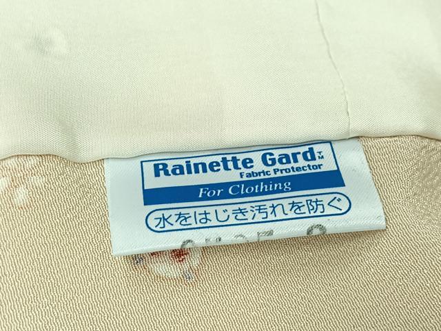 平和屋着物▽上質な小紋 単衣 宝尽くし文 金彩 鬼しぼ縮緬 正絹 逸品 AABJ3597jh