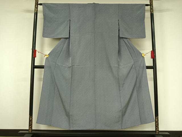 平和屋着物▽江戸小紋 単衣 斜縞 正絹 逸品 AABJ3604jh