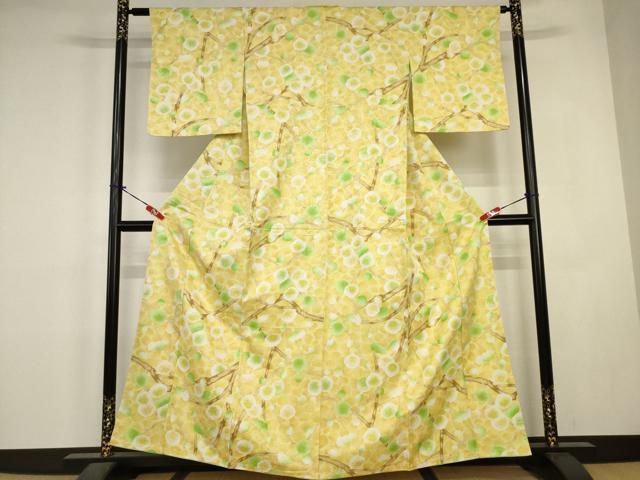 平和屋着物■小紋 枝梅 洗える着物 AABJ3661br