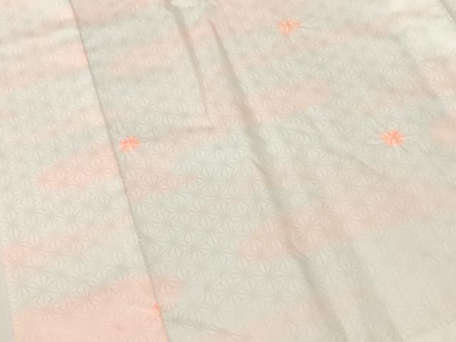 平和屋着物■長襦袢 無双仕立て 絞り 麻の葉文様 暈し染め 洗える着物 AABJ3672br