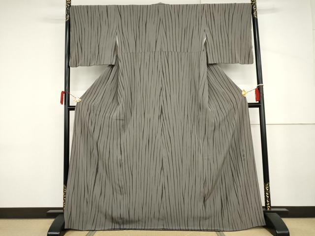 平和屋着物●上質な小紋 竜巻絞り ロング丈 正絹 逸品 AABJ3710cs