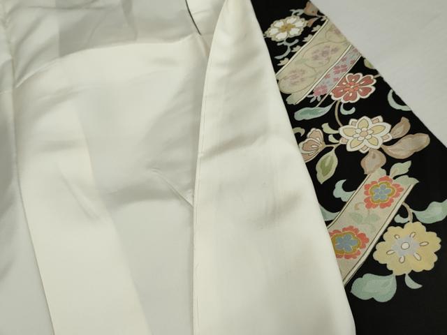 平和屋着物●豪華黒留袖 刺繍 鳳凰更紗花文 金糸 金彩 正絹 逸品 AABJ3729cs