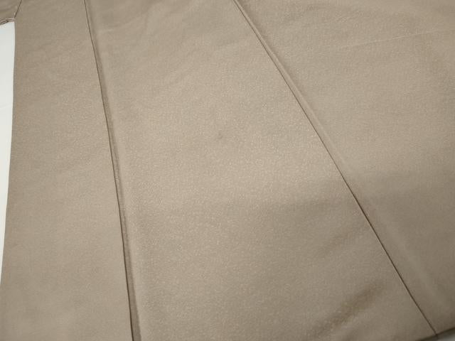 平和屋着物●上質な色無地 茶鼠色 正絹 逸品 AABJ3731cs