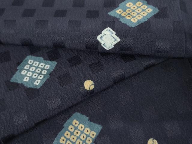 平和屋着物●訪問着 絞り 松皮菱文 正絹 逸品 AABJ3735cs