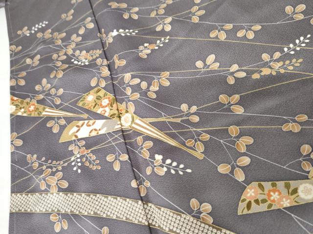平和屋着物●訪問着 鬘帯扇面花文 金彩 正絹 逸品 未使用 AABJ3745cs