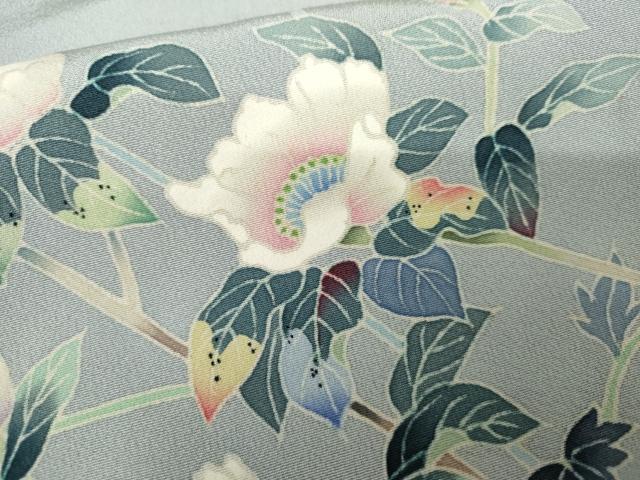 平和屋着物●本加賀友禅作家 和泉衛知 訪問着 枝花文 暈し染め 正絹 逸品 AABJ3755cs