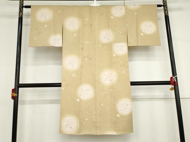 平和屋着物●長襦袢 無双仕立て 蔦の葉文 暈し染め やまと誂製 正絹 逸品 AABJ3757cs