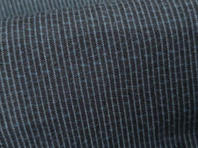 平和屋着物●男性 紬 アンサンブル 格子 正絹 逸品 AABJ3762cs