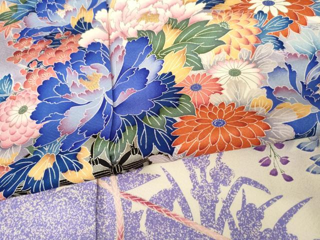 平和屋着物●豪華振袖 飾花文 暈し染め 金銀彩 正絹 逸品 AABJ3776cs