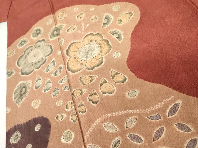 平和屋着物●訪問着 辻が花 絞り 暈し染め 正絹 逸品 AABJ3783cs