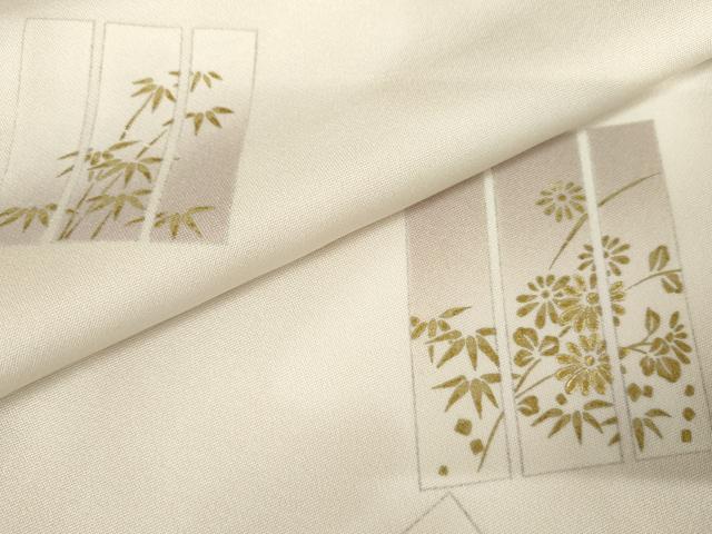 平和屋着物●訪問着 草花文 暈し染め 金彩 正絹 逸品 AABJ3809cs