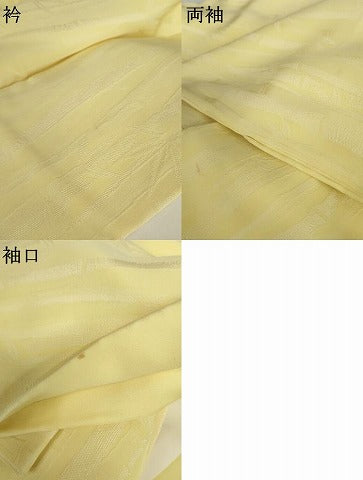 平和屋着物●お召 笹竹文 正絹 逸品 AABJ3814cs