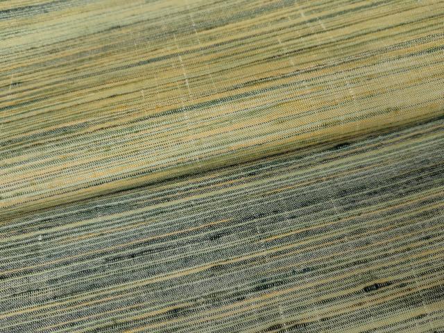 平和屋着物●上質な紬 横段文 正絹 逸品 AABJ3822cs