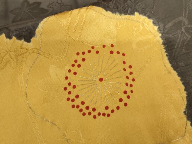 平和屋着物●振袖用長襦袢 無双仕立て 絞り 舞梅 金彩 半衿刺繍 正絹 逸品 AABJ3826cs