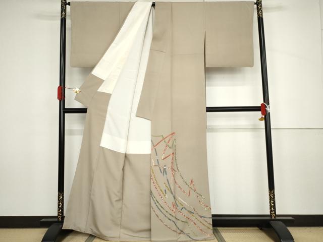 平和屋着物●豪華色留袖 蔓帯文 金彩 正絹 逸品 AABJ3827cs