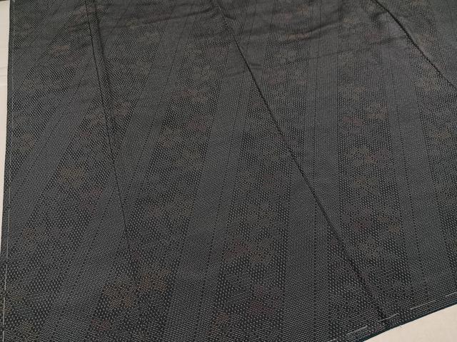 平和屋着物●本塩沢 110亀甲 舞花文 正絹 逸品 未使用 AABJ3843ph