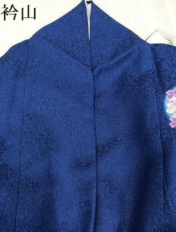 平和屋着物●豪華振袖 舞花文 暈し染め 銀通し地 正絹 逸品 AABJ3861ph